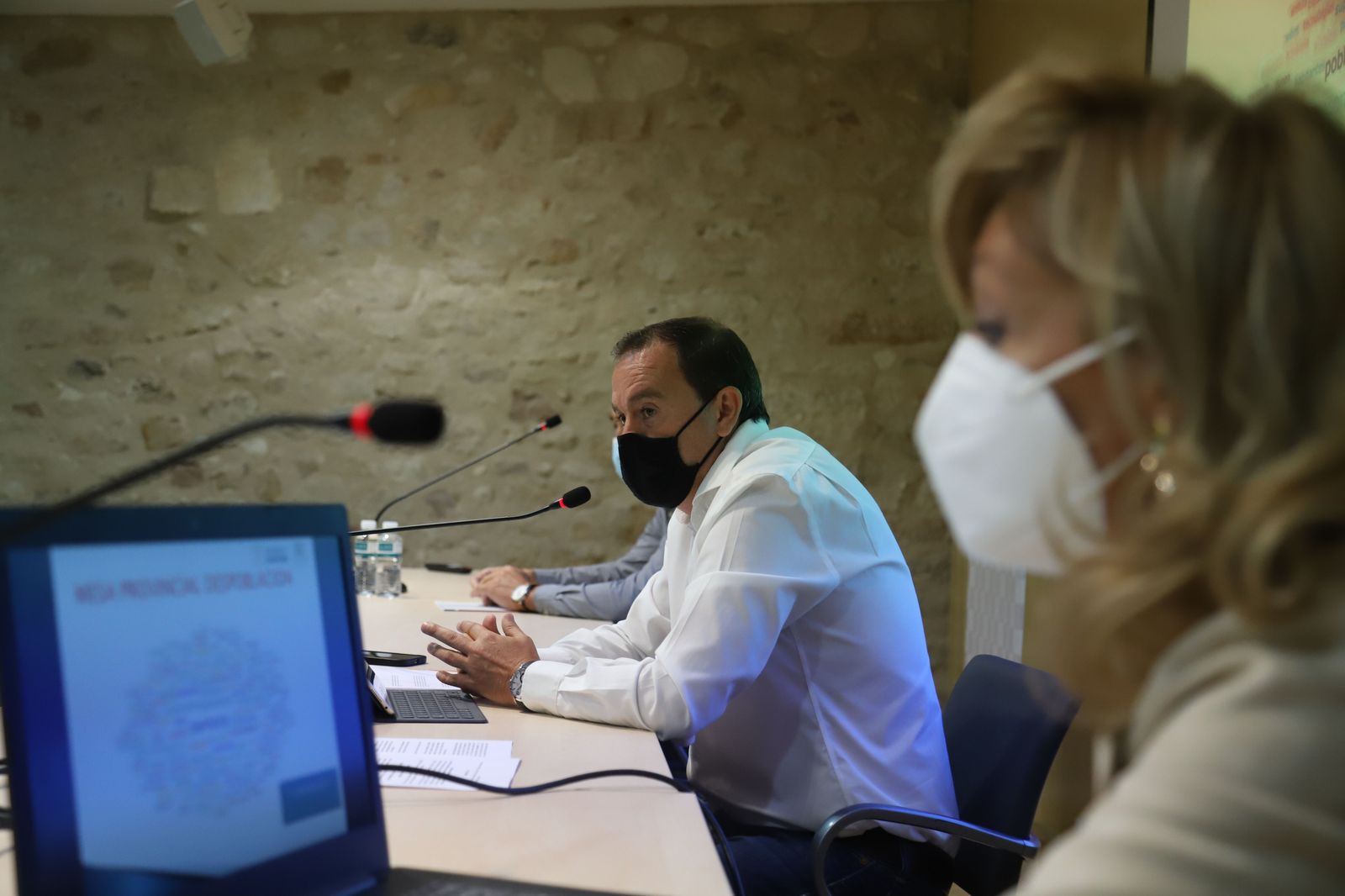 El presidente de la Diputación, Francisco Requejo, preside la Mesa Provincial de la Despoblación