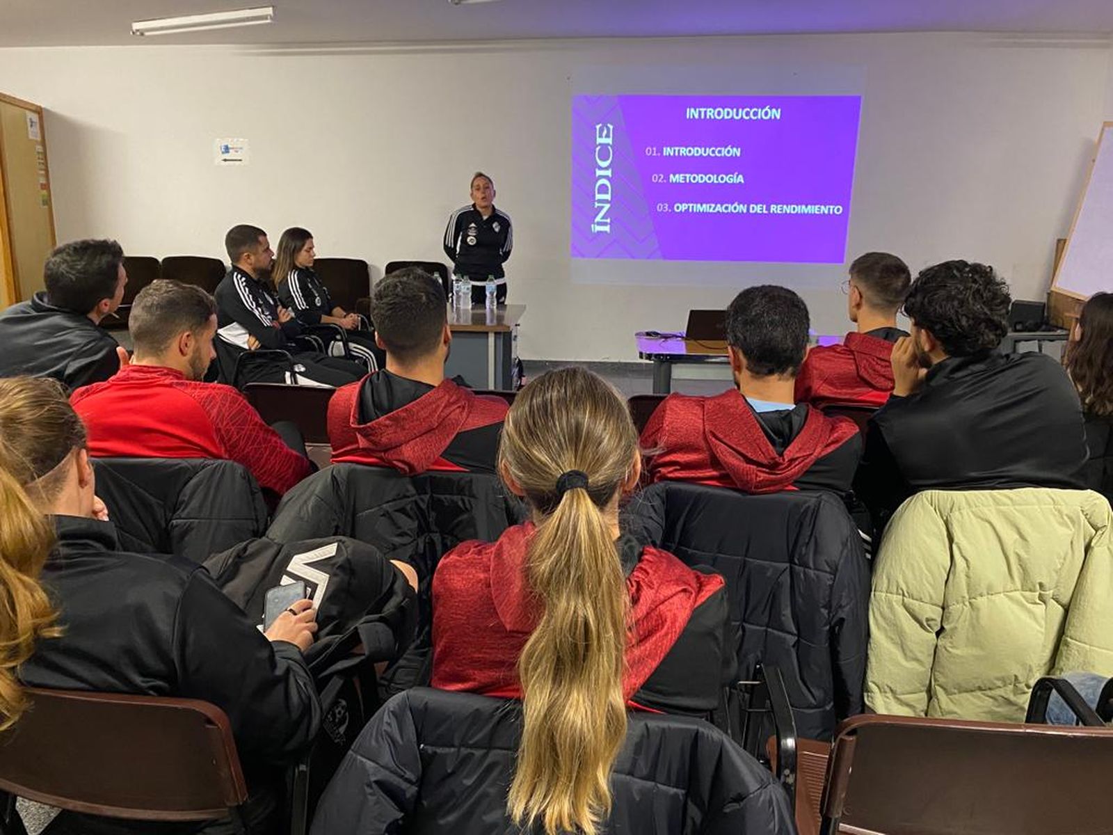 Charla del Real Valladolid con el Salamanca FF FOTO SALAMANCA FF