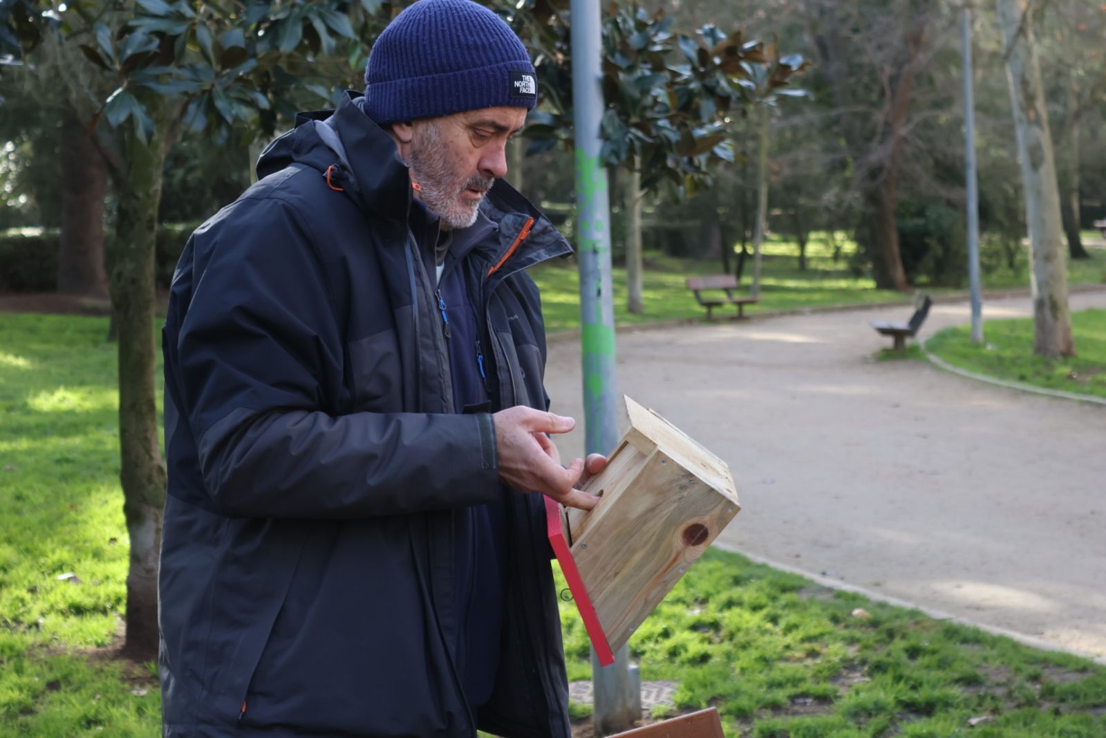 Acto de colocación de cajas nido organizado por las asociaciones Afibrosal y Peña Gaviota