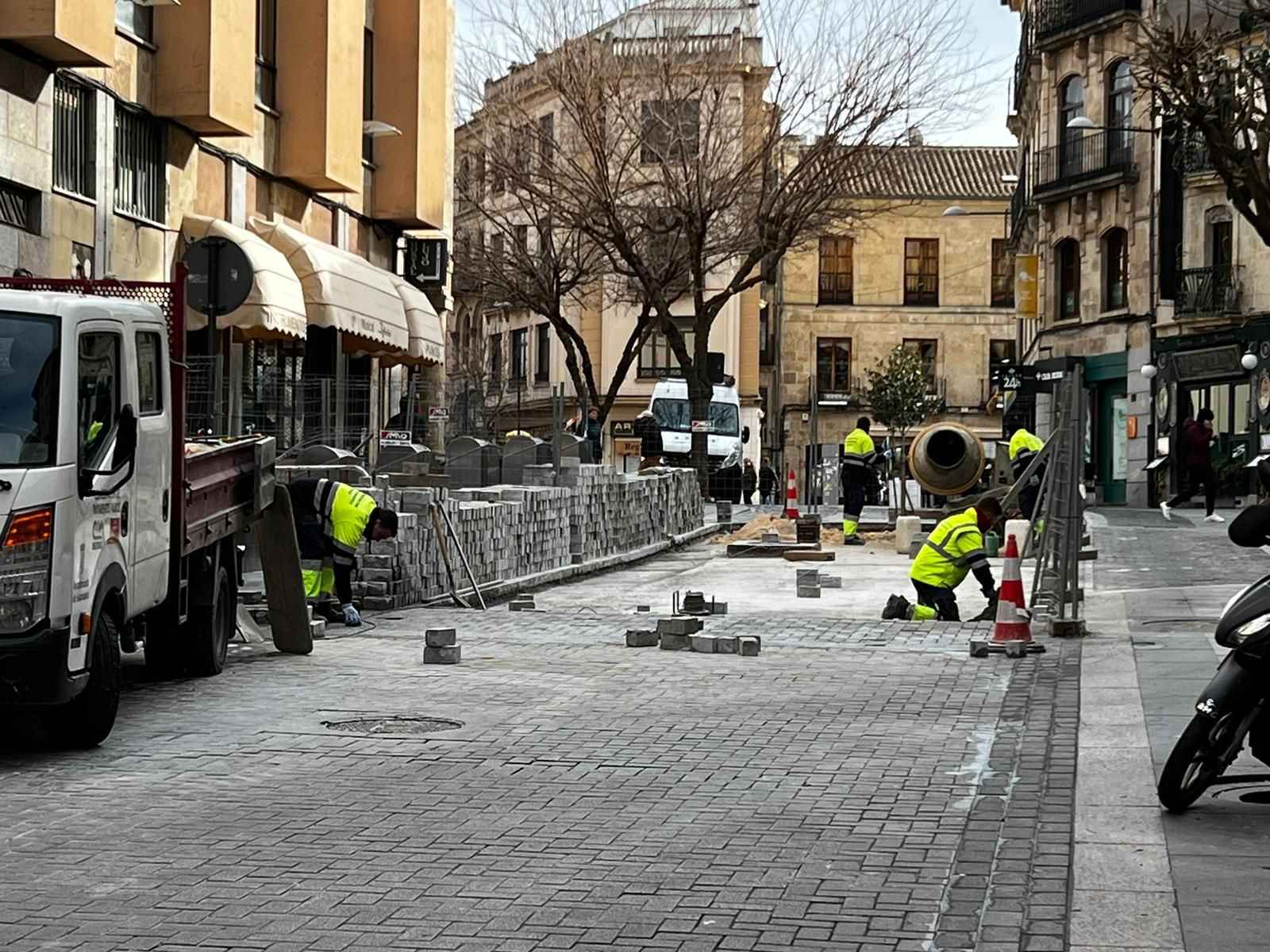 Cortes de tráfico. Foto de archivo