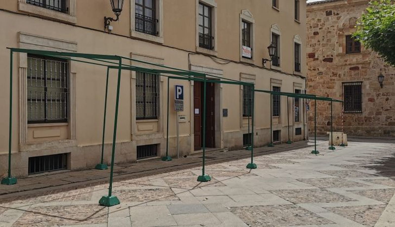 Imagen de la plaza de Viriato este jueves