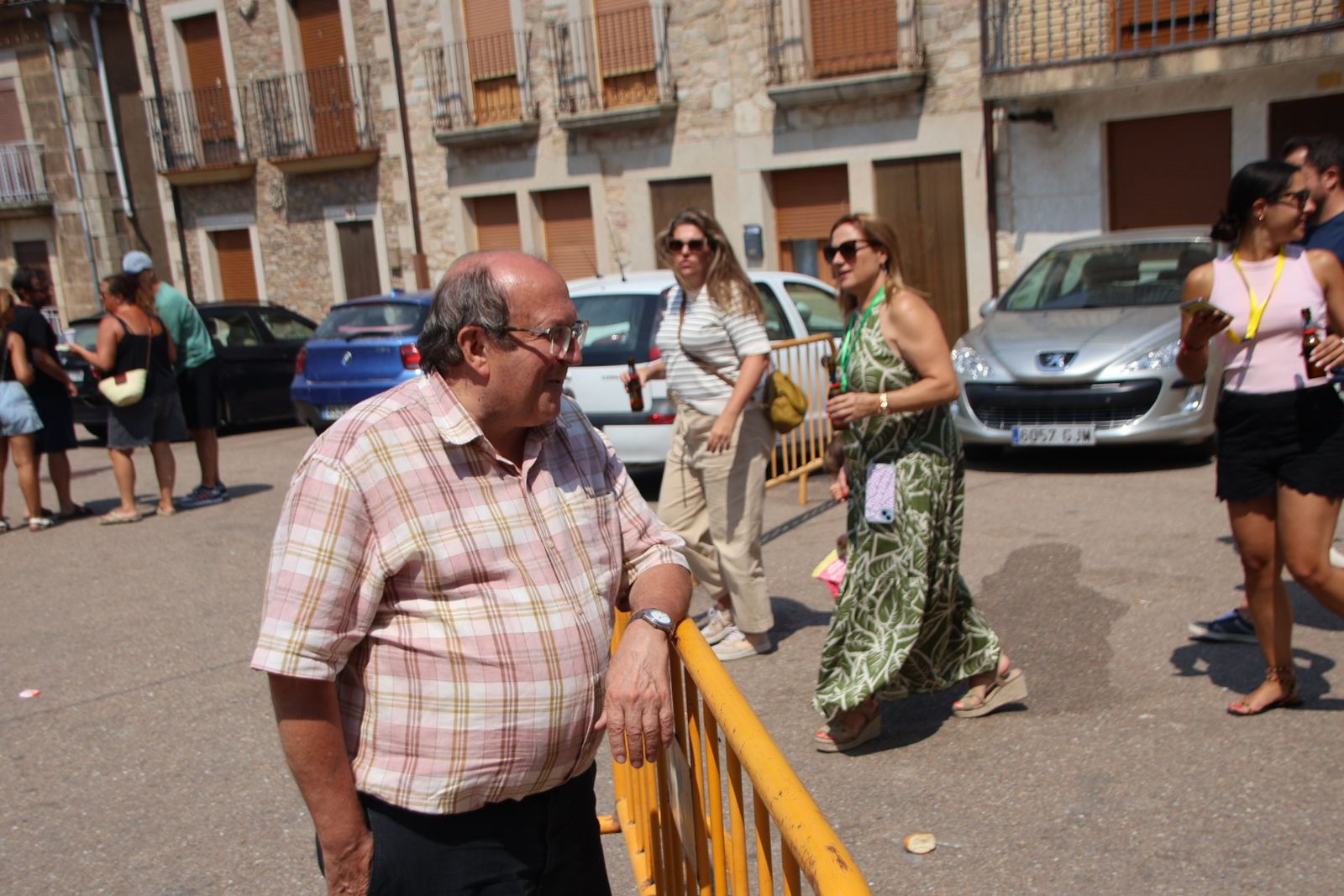 Masueco paella popular en la plaza