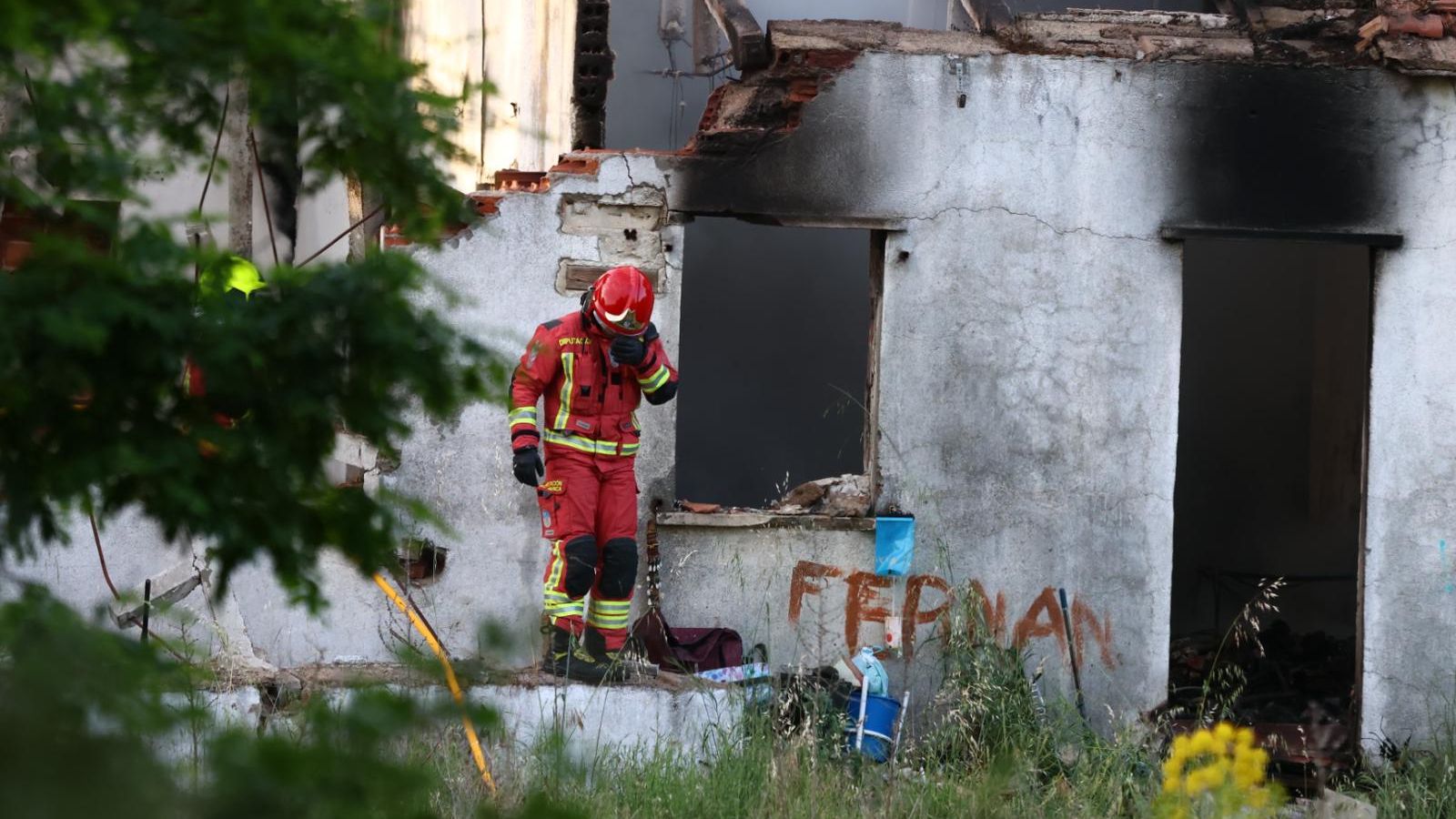 Incendio en una casa abandonada en Santa Marta