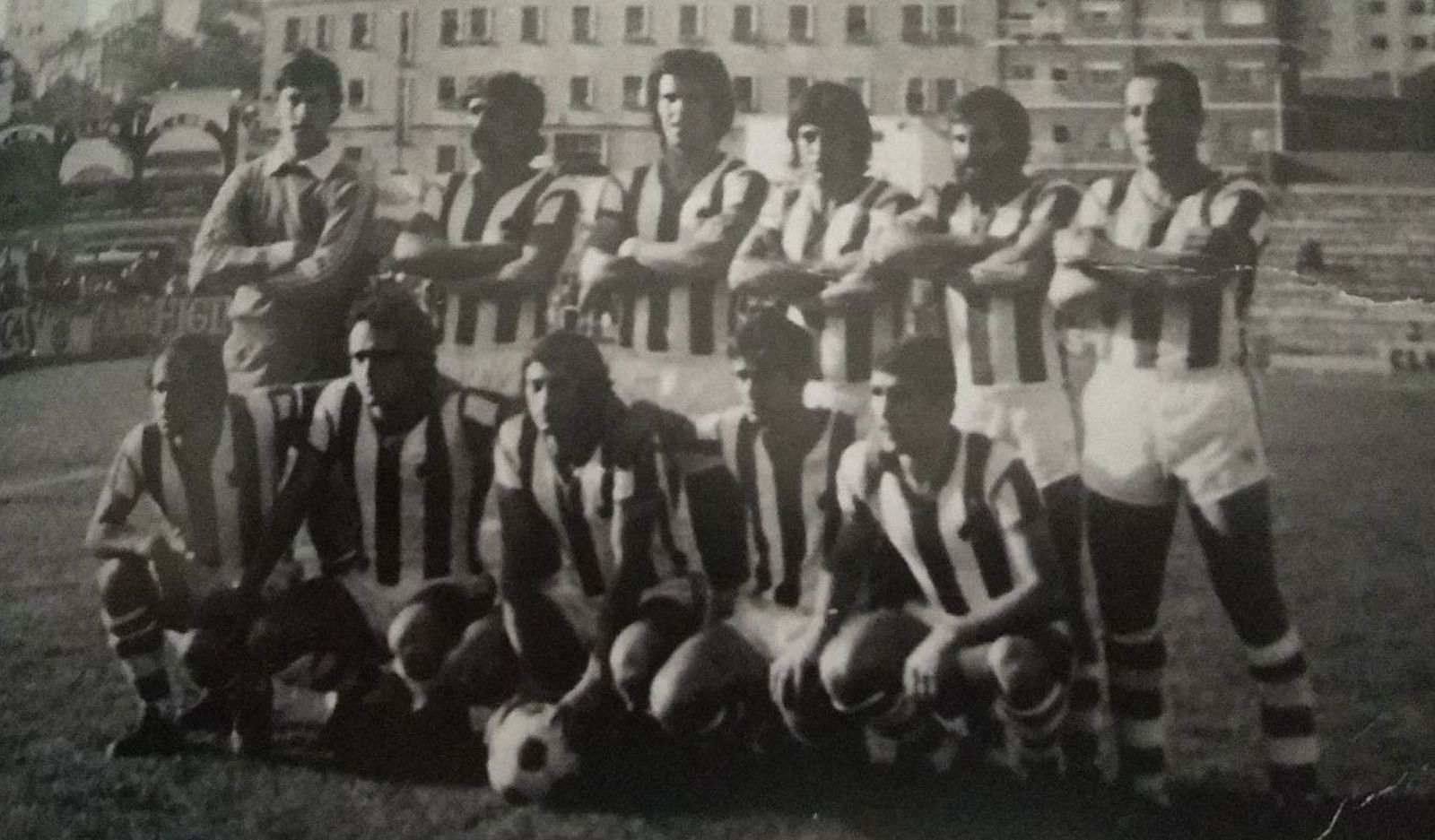 Once inicial contra la Real Sociedad. Foto Libro de la historia del Zamora CF