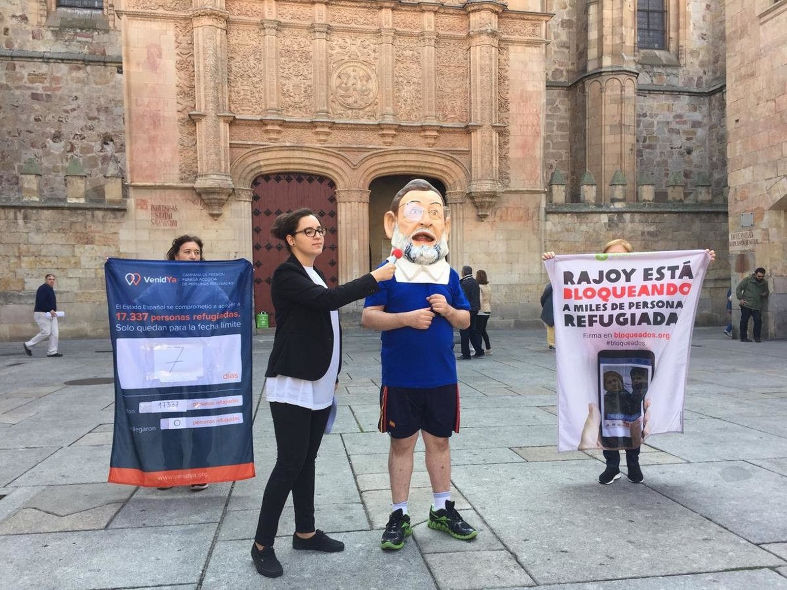 El 'otro' Rajoy visita Salamanca para alertar sobre la escasa acogida de refugiados en España