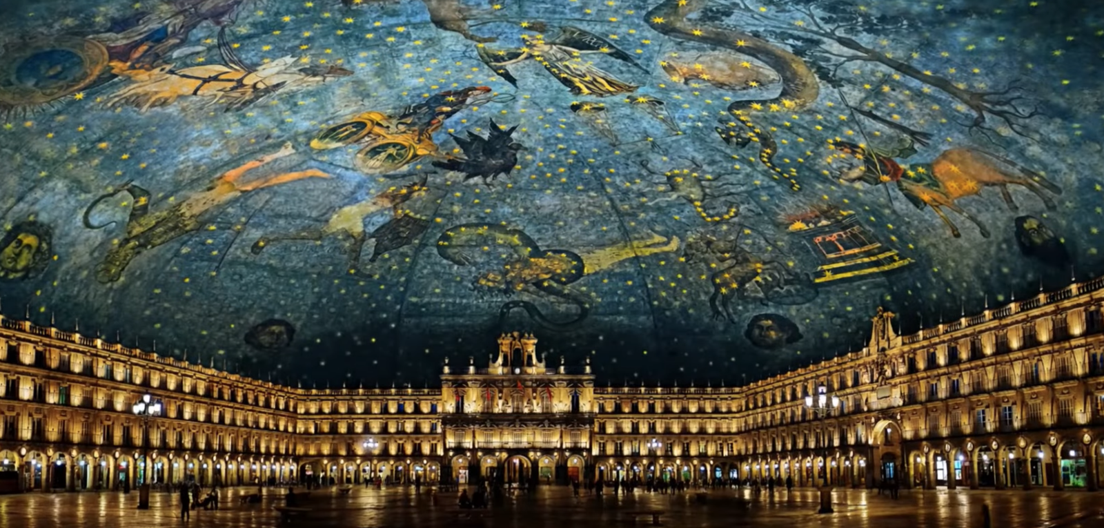 El Cielo de Salamanca sobre la Plaza Mayor