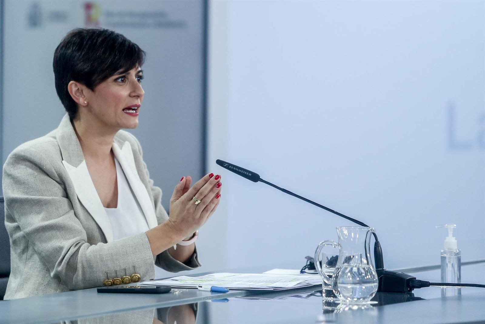 La ministra Portavoz, Isabel Rodríguez, en rueda de prensa posterior al Consejo de Ministros. EP La ministra Portavoz, Isabel Rodríguez, en rueda de prensa posterior al Consejo de Ministros. EP