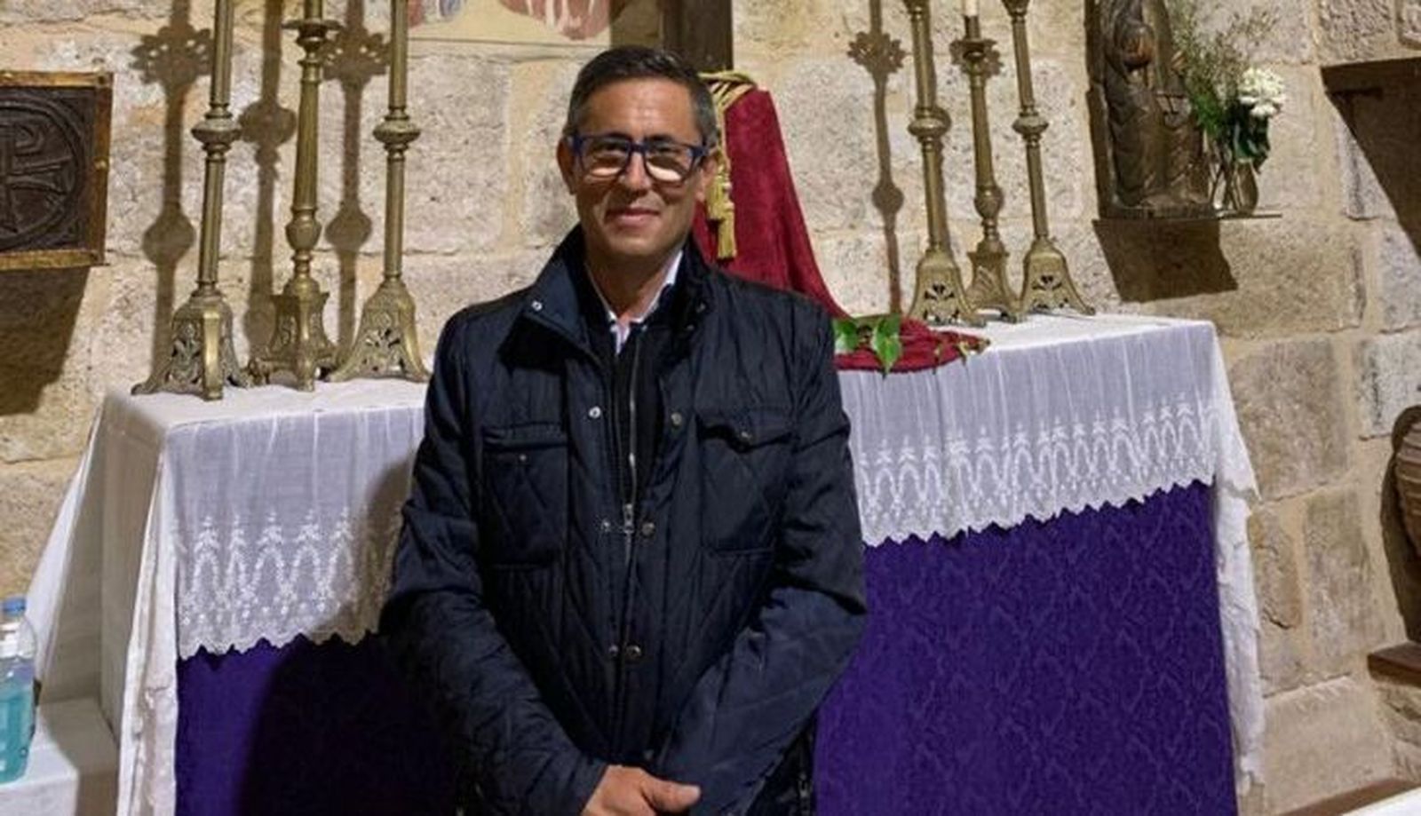 Antonio de la Higuera, abad de la Hermandad Penitencial del Santísimo Cristo del Espíritu Santo.