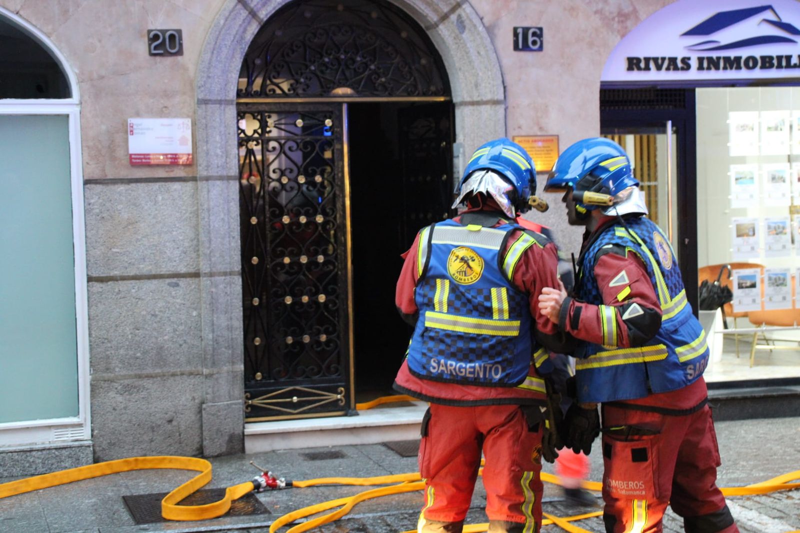 Incendio de una caldera en la calle de Rector Tovar