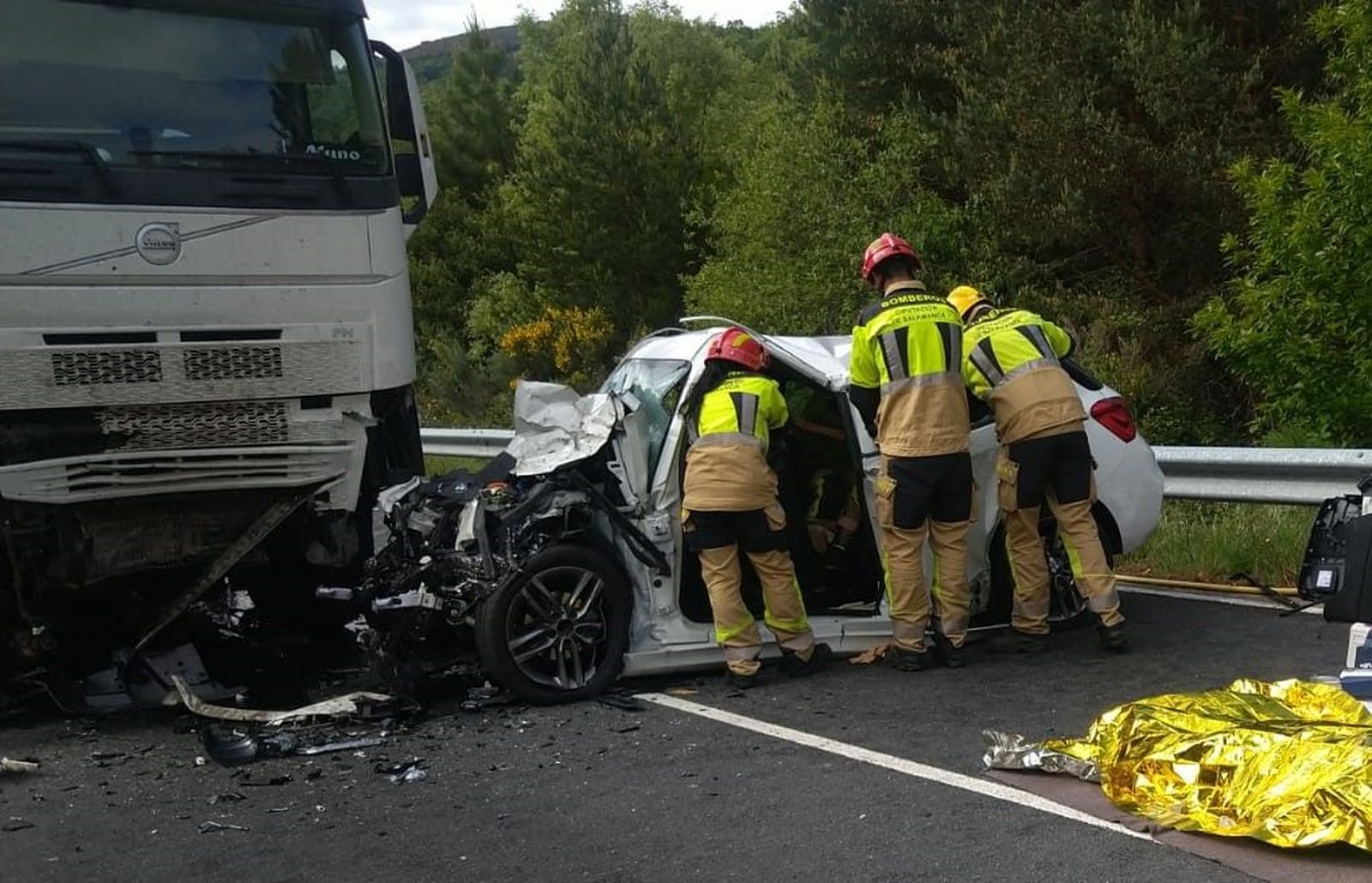 Un fallecido en un accidente en la carretera de La Alberca