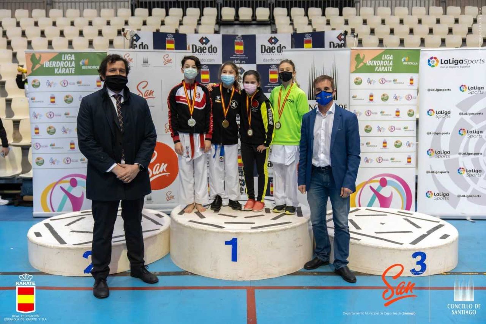 Esther Mazariegos, en la prueba de Santiago de Compostela.