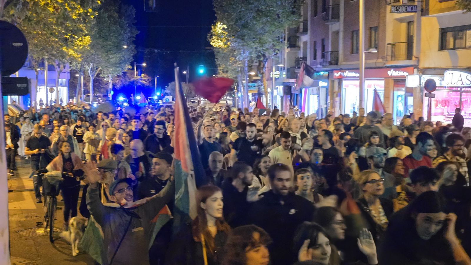 Una nueva concentración por Palestina toma las calles de Salamanca a última hora de la tarde de este 15 de octubre