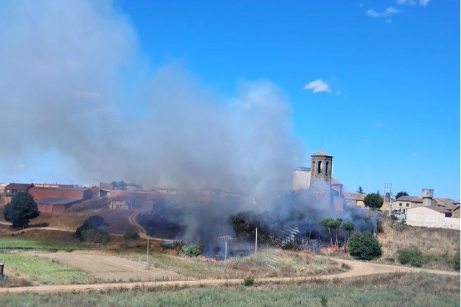 Incendio en Barcial del Barco