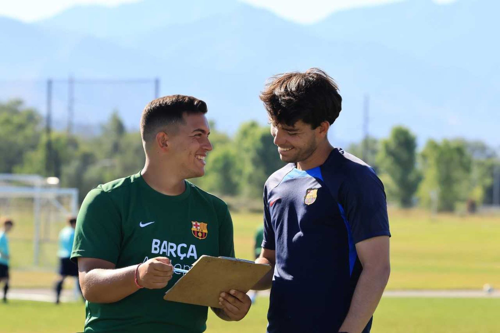 Fernando López, en la academia del Barcelona 1