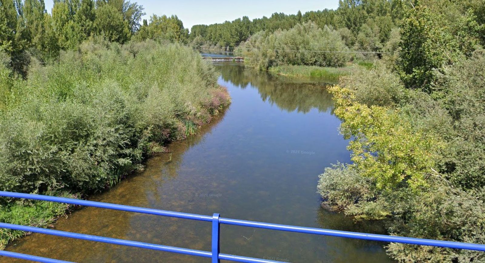 El río Órbigo a su paso por Santa Cristina de la Polvorosa. Archivo