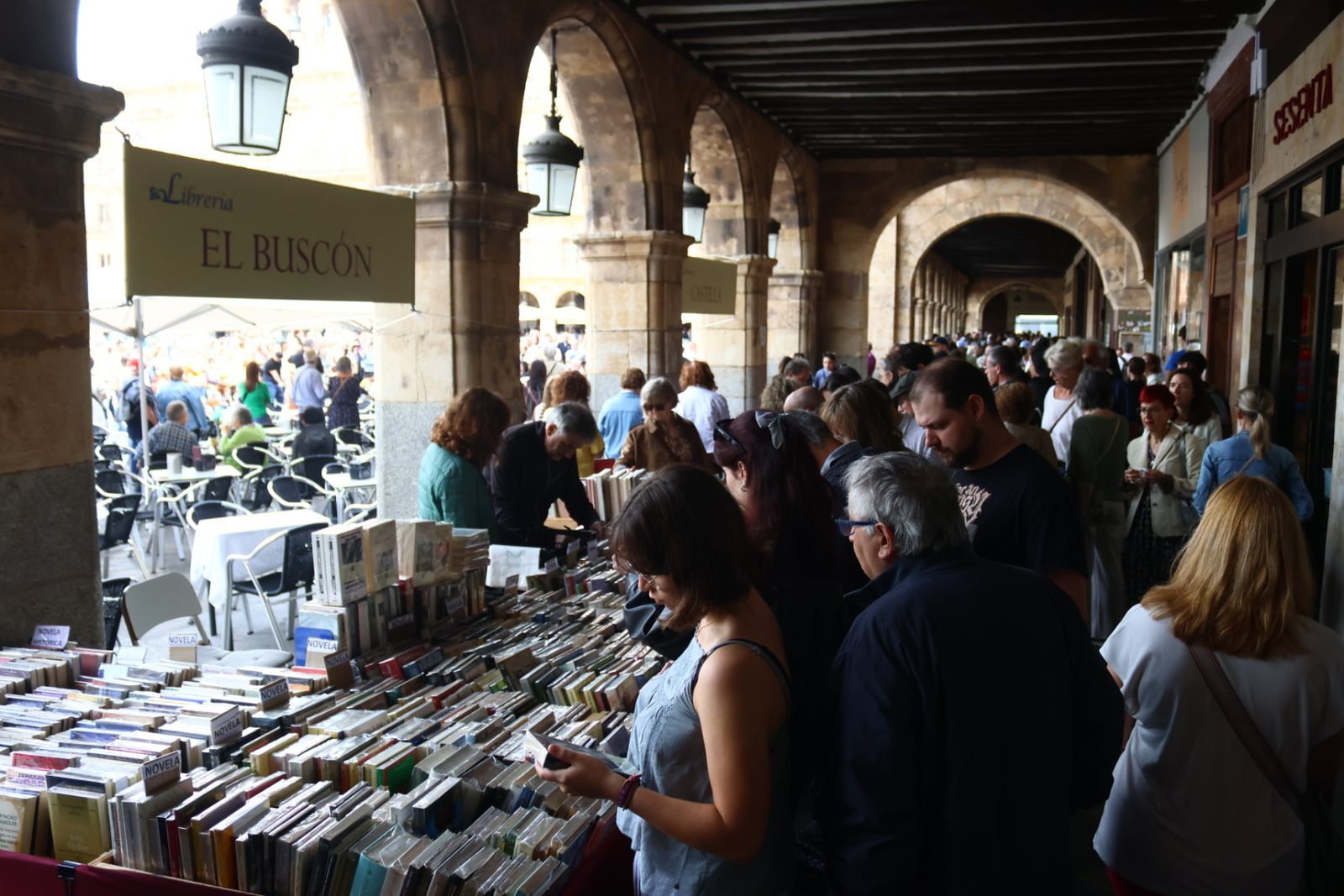 Día del Libro en la Plaza Mayor de Salamanca