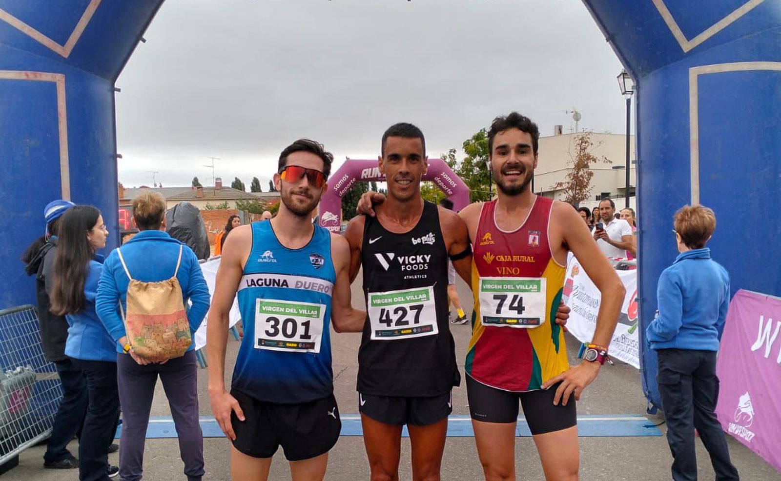 Los tres primeros en Laguna de Duero