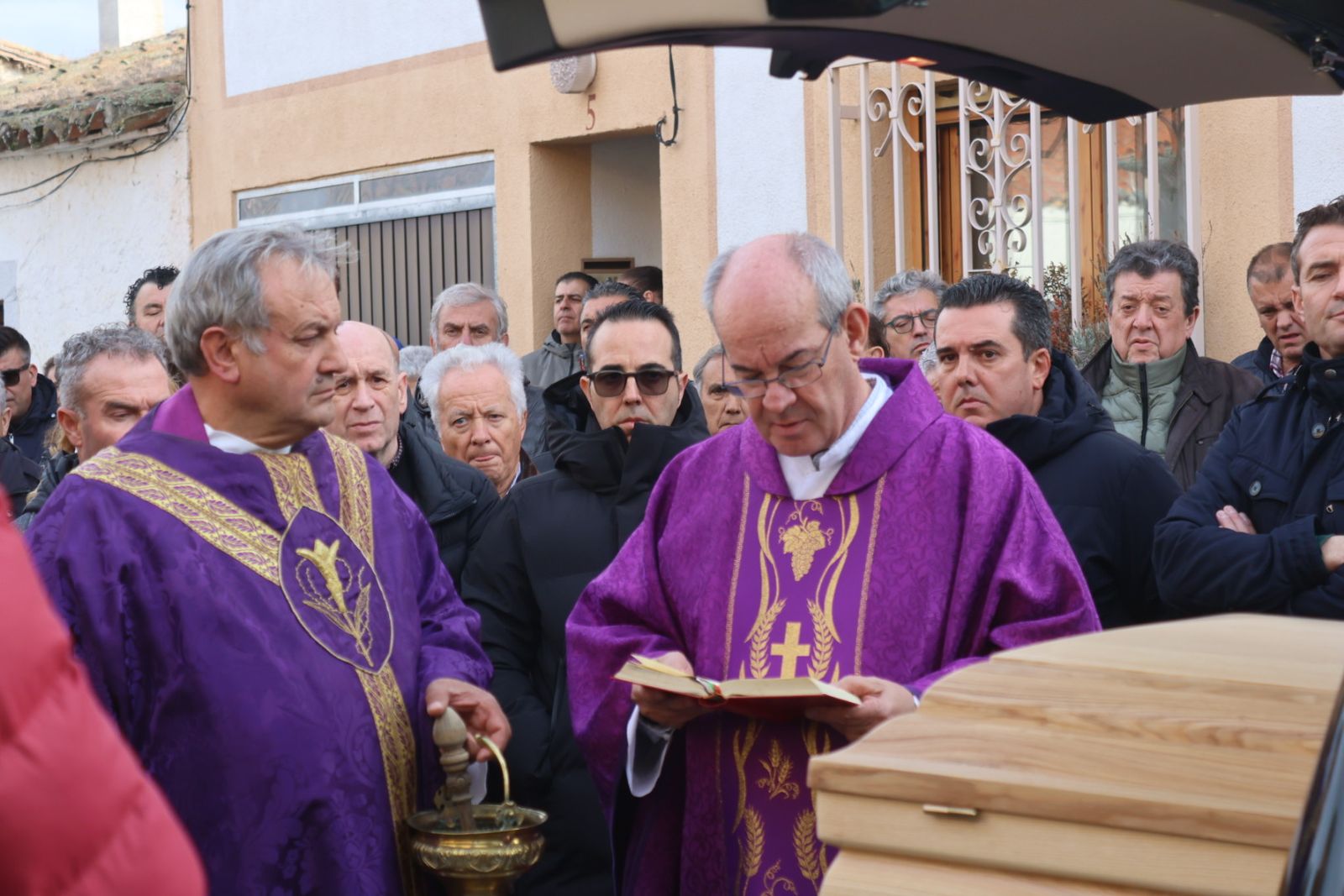 Funeral del empresario Silvestre Sánchez Sierra en Aldearrodrigo