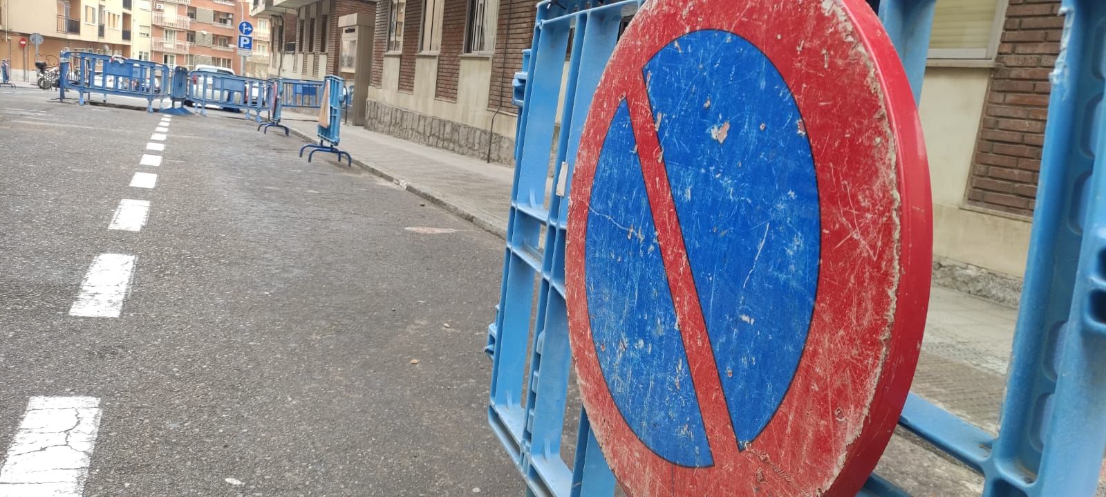 Cortes de tráfico. Foto de archivo