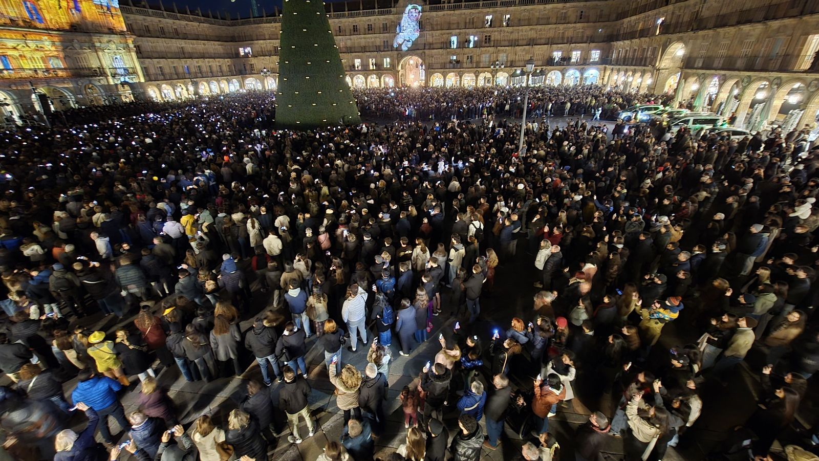 Encendido luces de Navidad en la Plaza Mayor