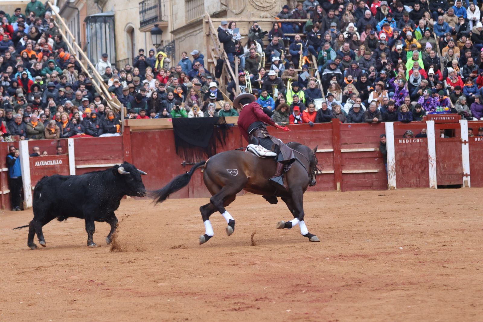 Novillada sin picadores del bolsín taurino y rejones en Ciudad Rodrigo