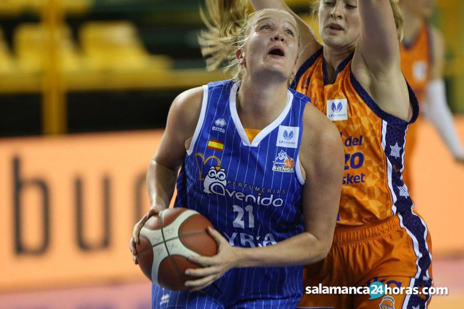 Hof, en el partido ante Valencia.