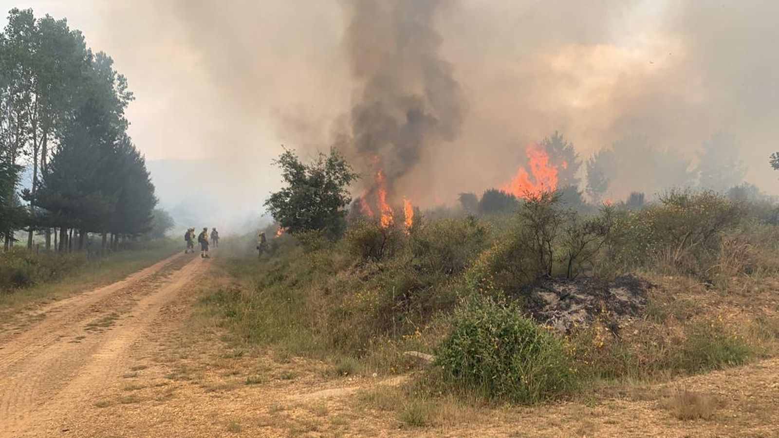 Imagen de archivo de un incendio en la provincia Imagen de archivo de un incendio en la provincia