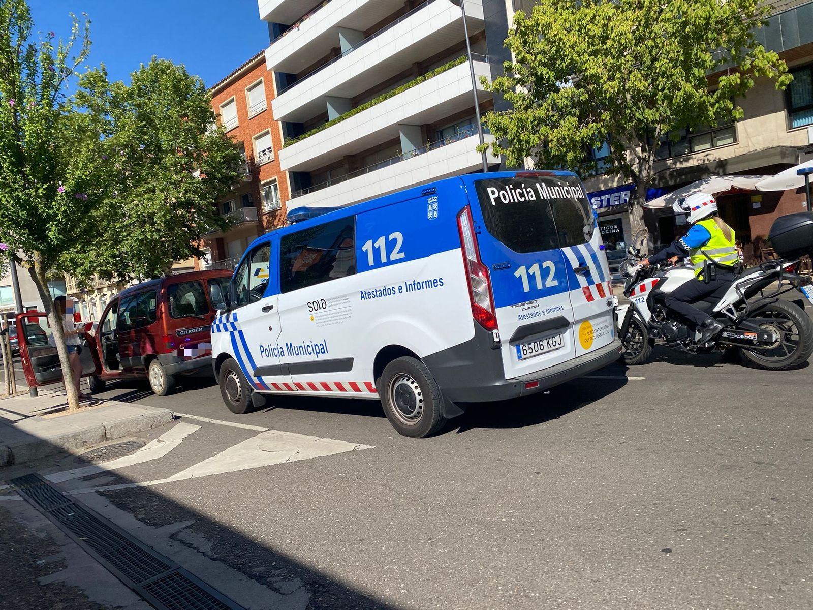 Despliegue en la zona de los hechos