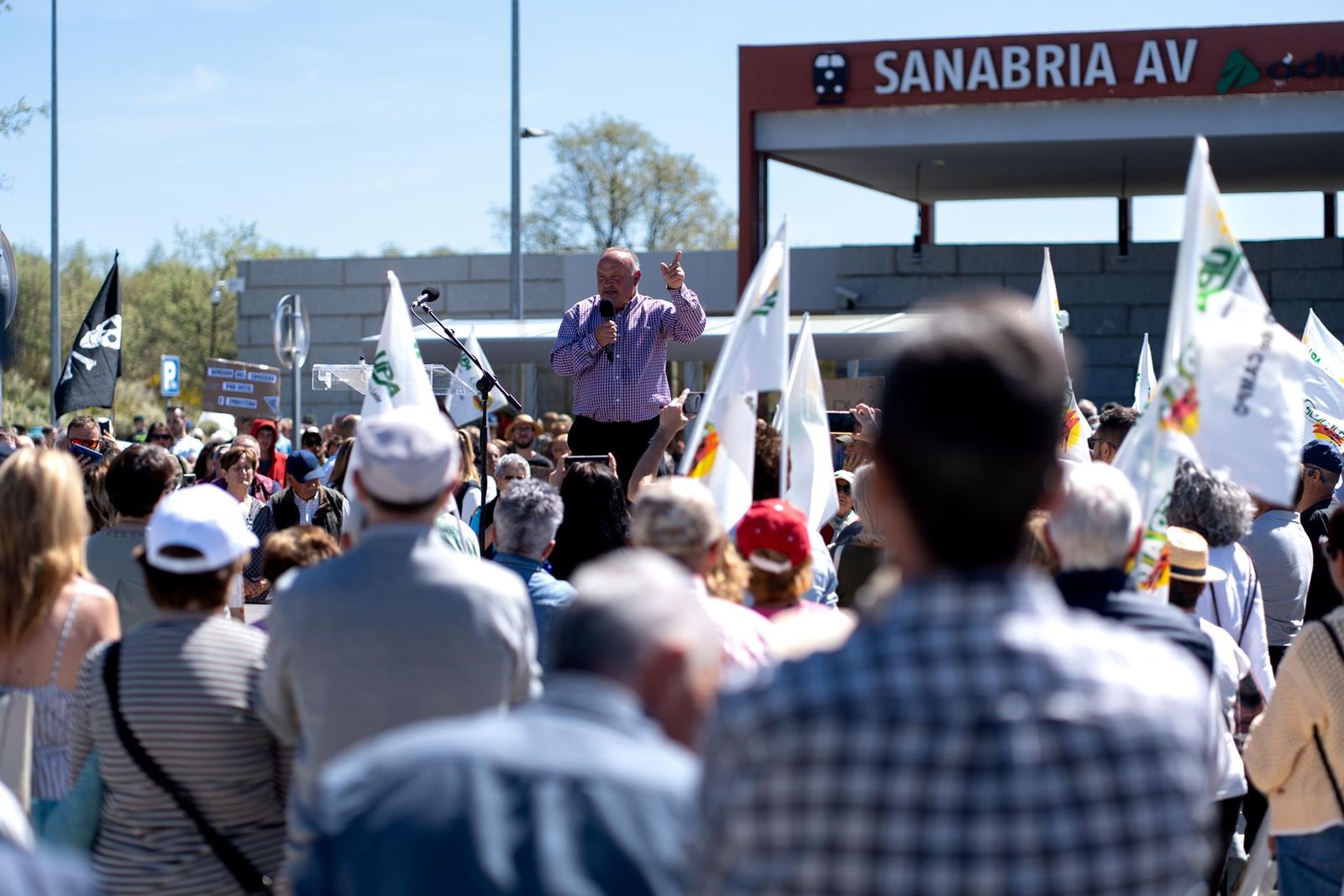 Protesta en Otero de Sanabria Foto: Europapress