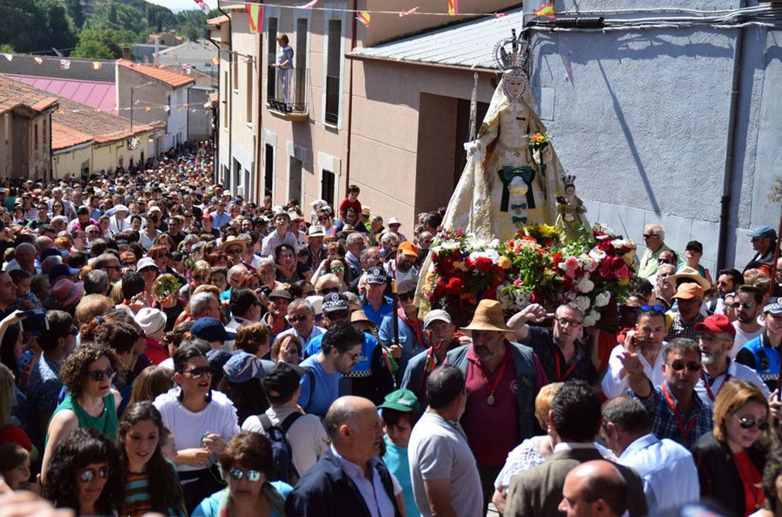 Llegada de la Virgen de la Concha a La Hiniesta