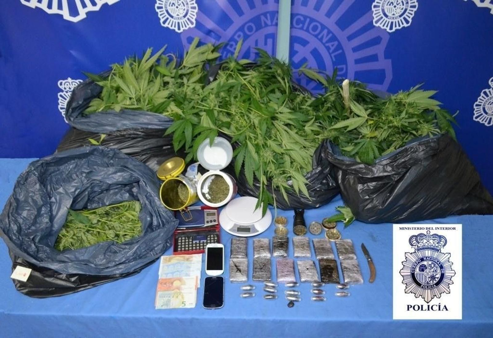 Detenido el propietario de la droga que la Policía localizó por la borrachera de su compañera de piso