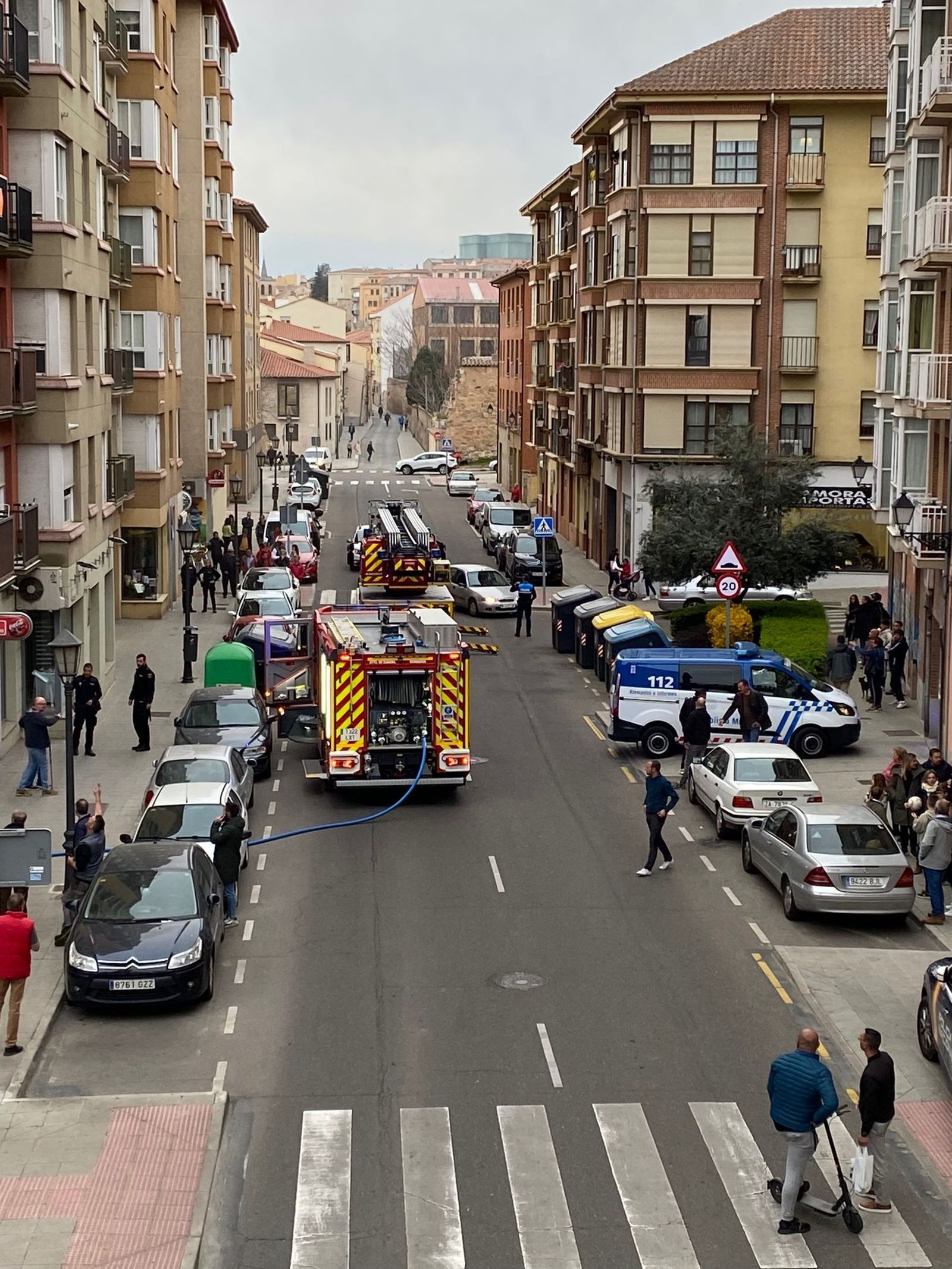 Servicios de emergencia en el lugar