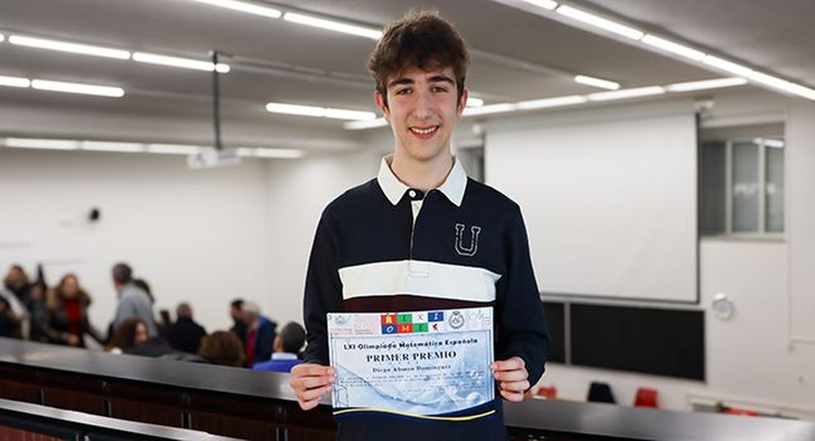 Diego Alonso Domínguez, representante de Castilla y León en la fase nacional de la LXI Olimpiada Matemática