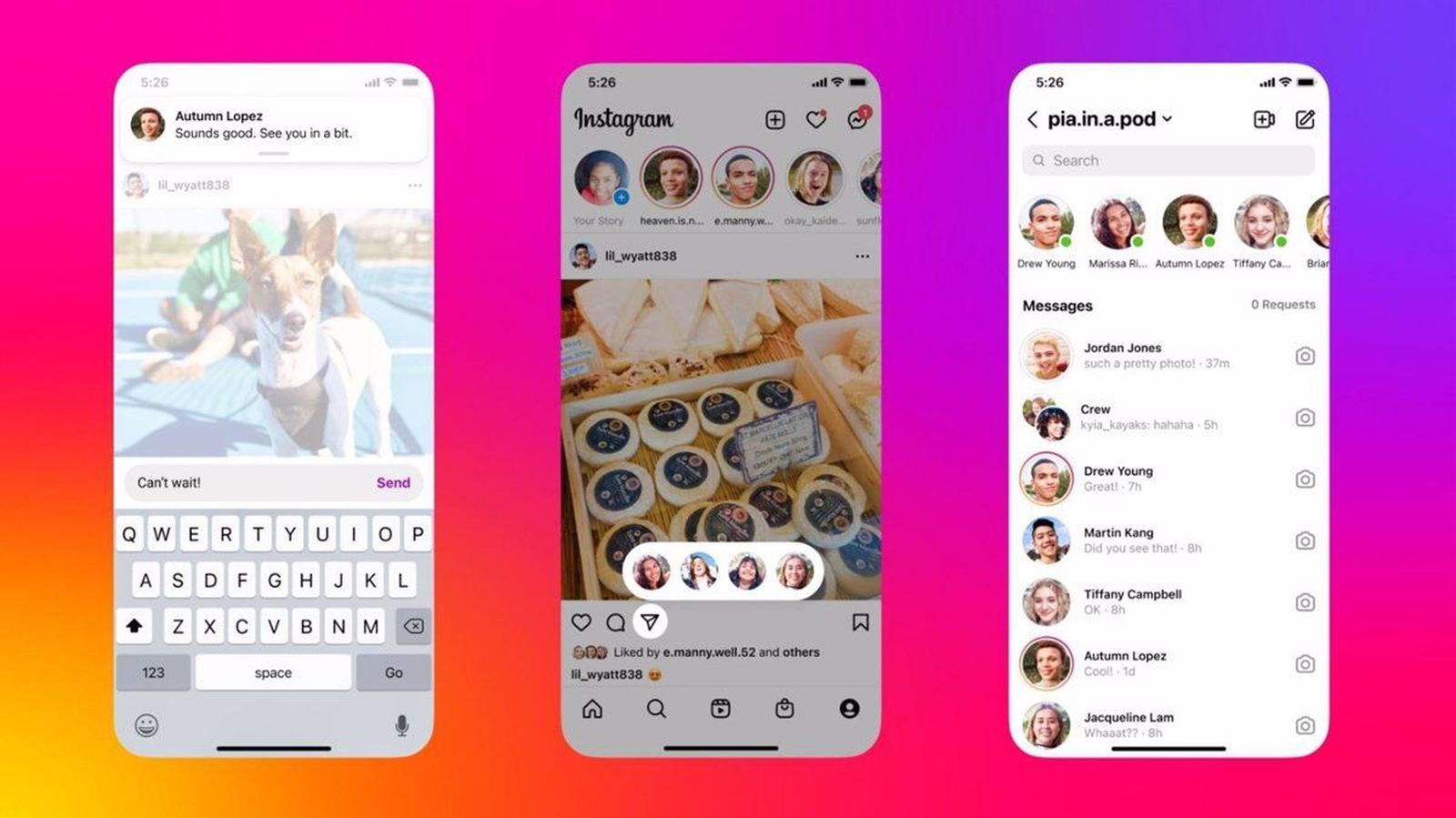 Nuevas funciones de mensajes directos en Instagram. EP