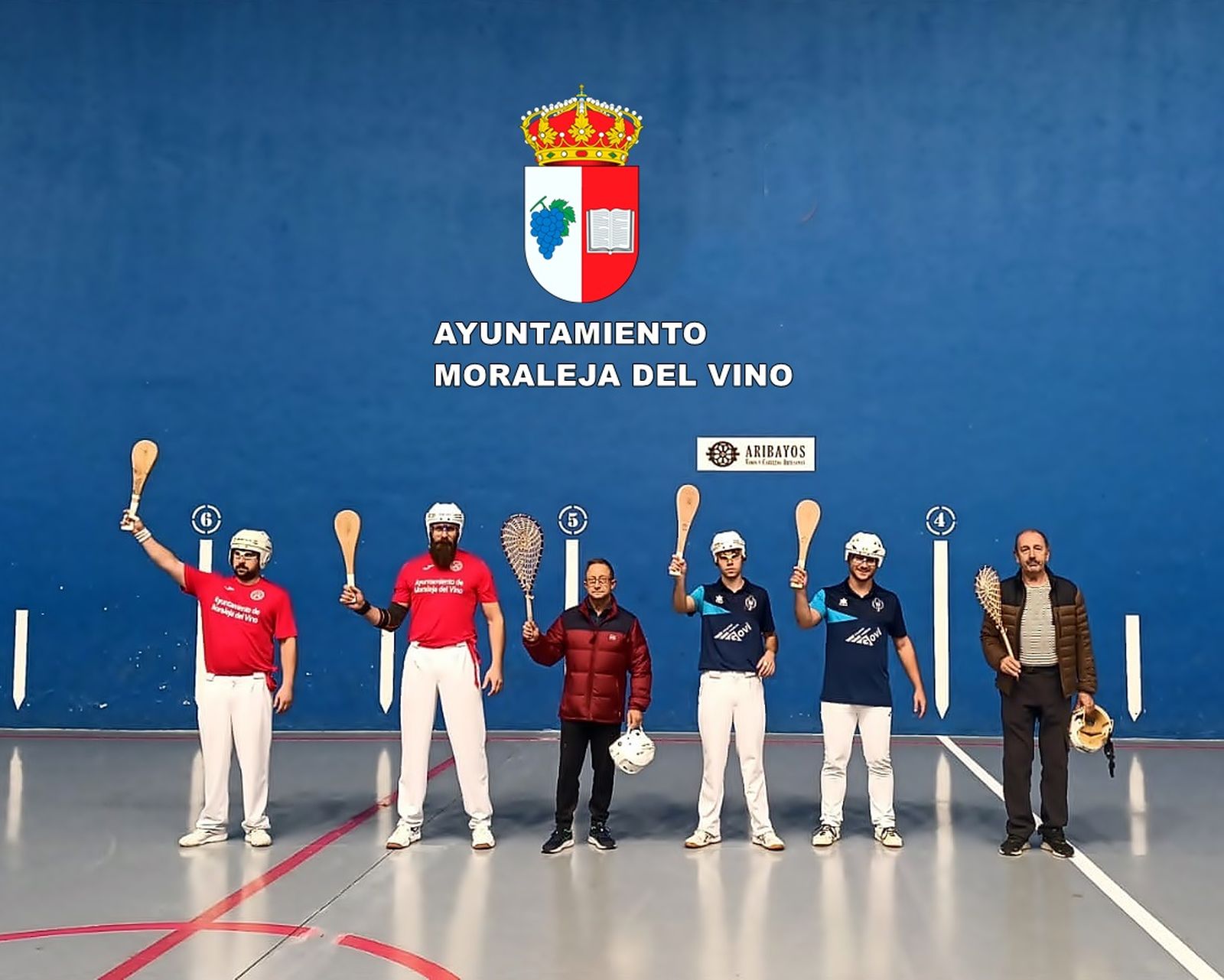 Esta jornada de paleta de cuero se celebró en el frontón de Moraleja del Vino