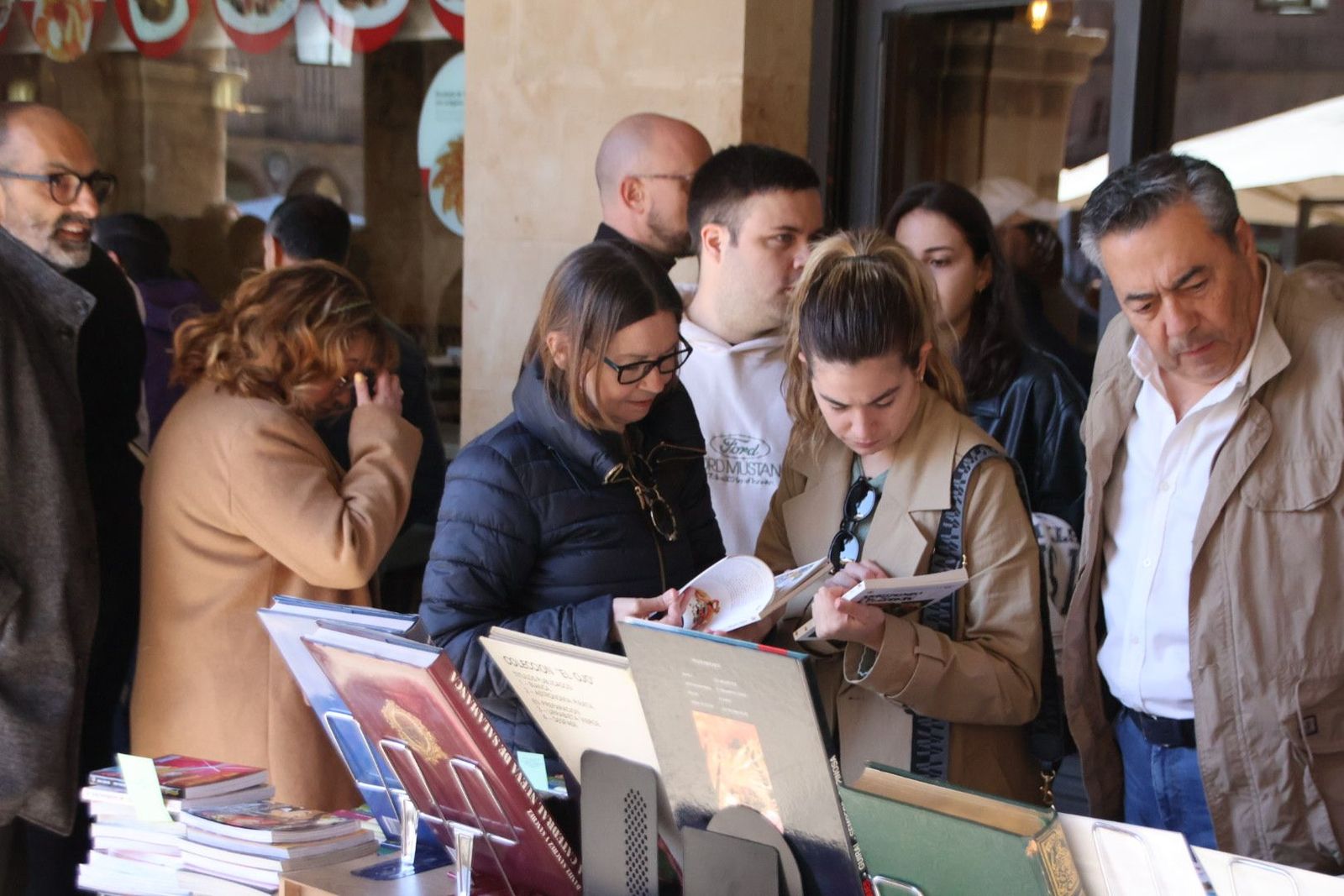 Feria del Libro en la Plaza Mayor de Salamanca Feria del Libro en la Plaza Mayor de Salamanca