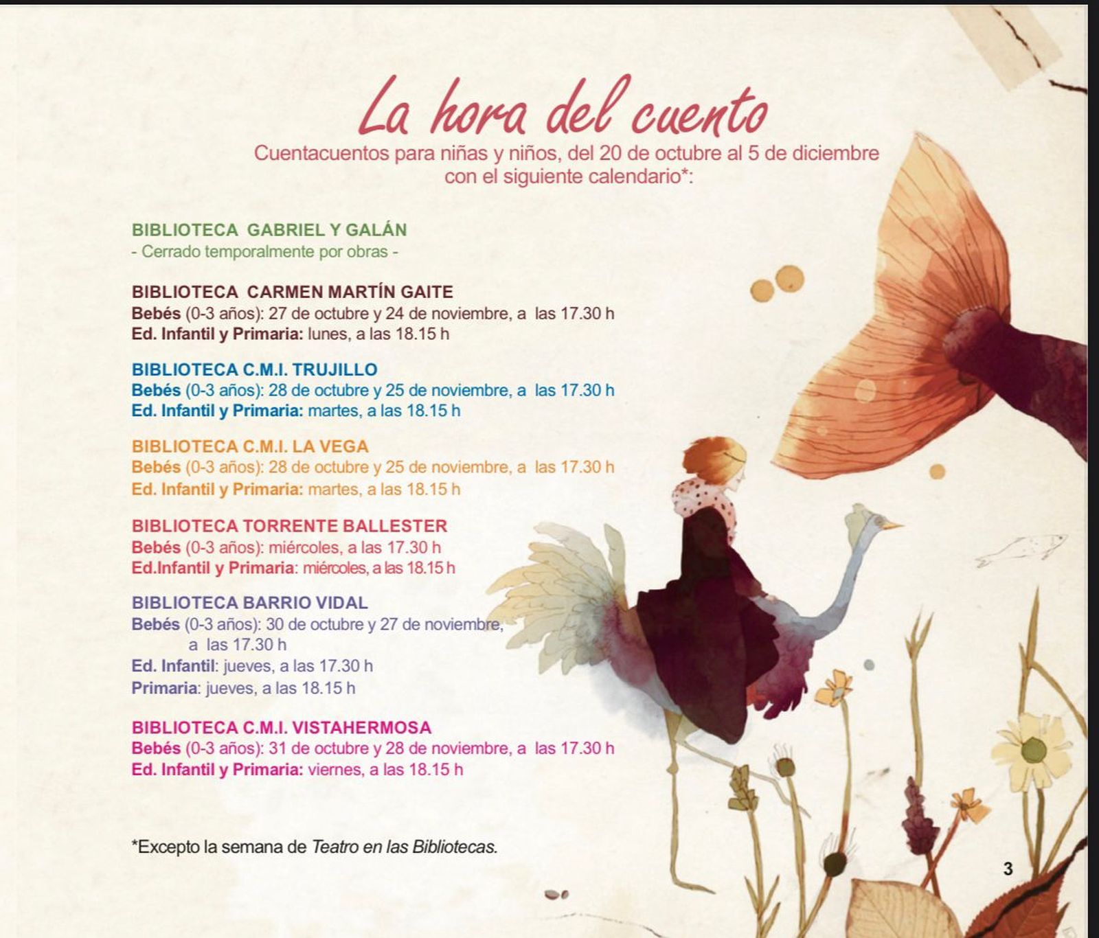 La Red de Bibliotecas de Salamanca Triplica su Inversión en Cultura para un Otoño Lleno de Magia, Folk y Danza