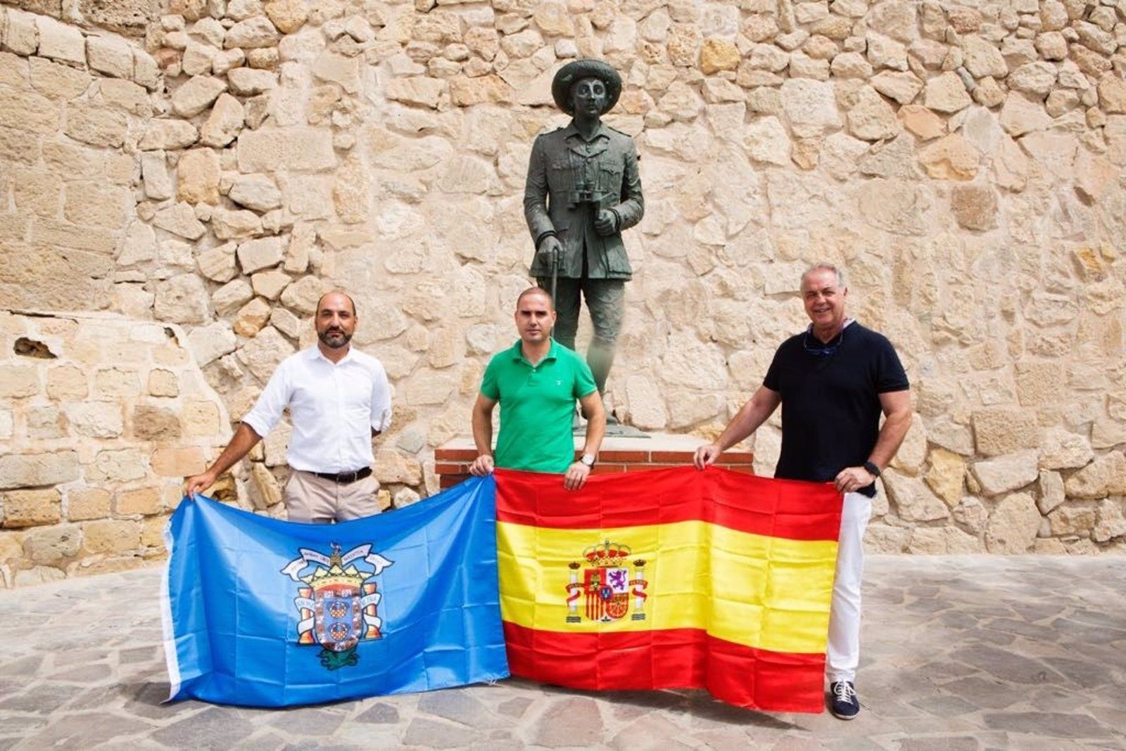 La estatua de Franco ubicada en Melilla. | EP