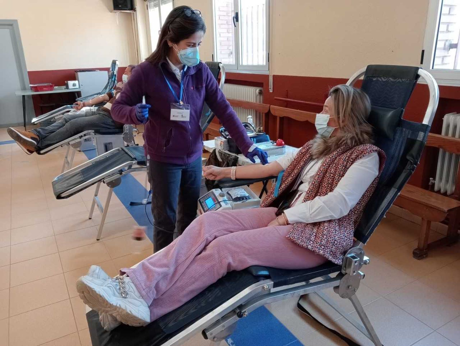 Jornada de donación de sangre en el Colegio Santísima Trinidad