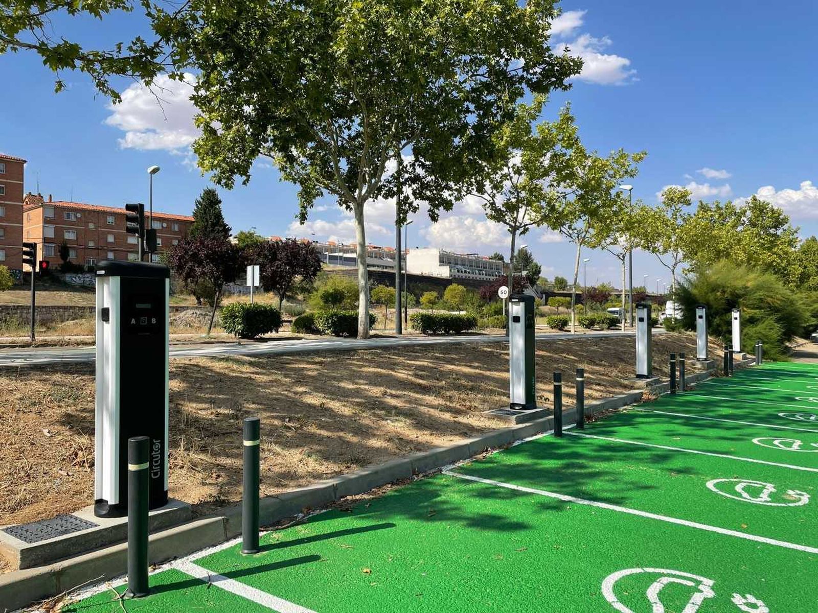 puntos de recarga para coches eléctricos de la carretera de la Aldehuela.