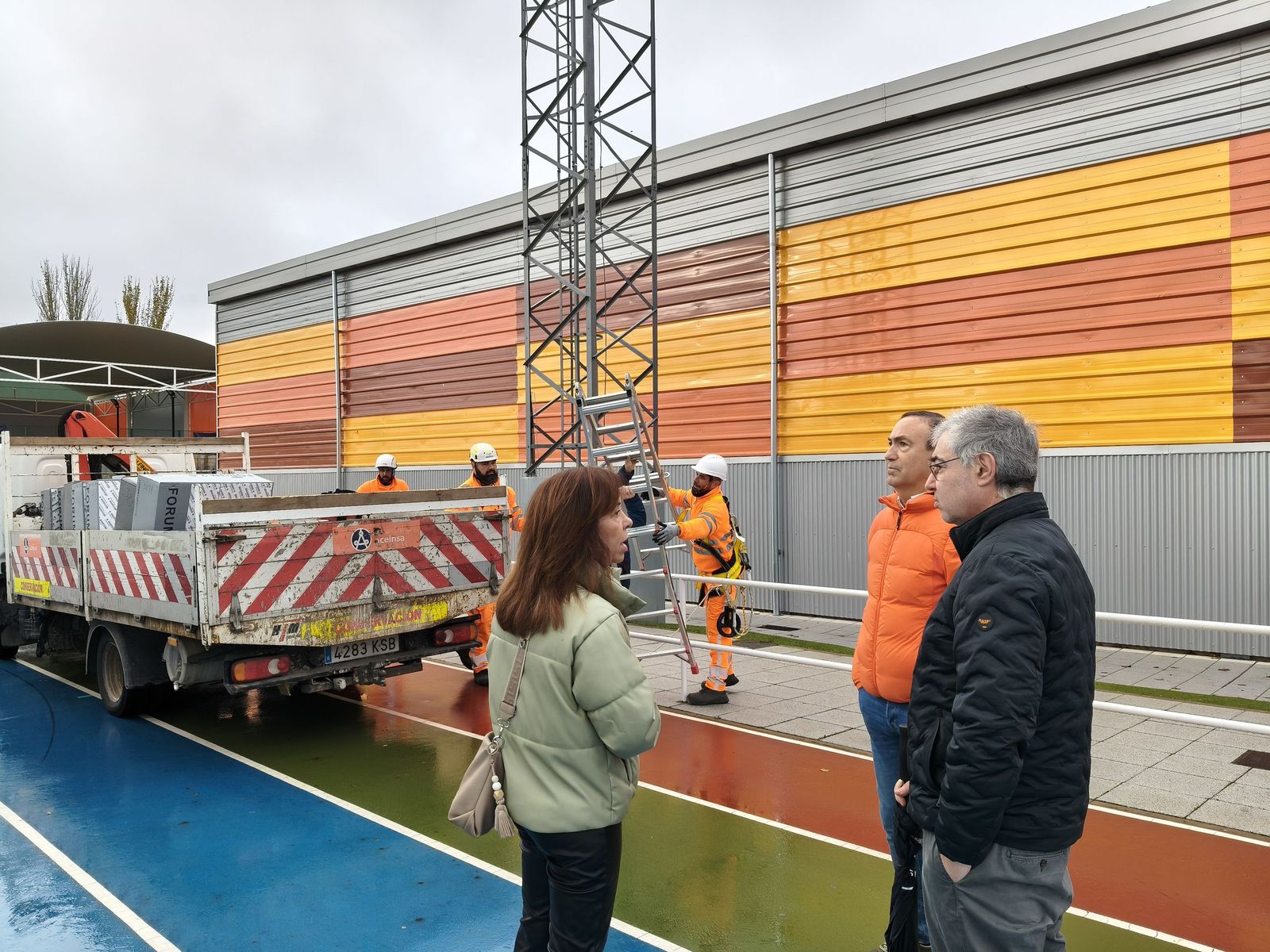 Carbajosa renovación luminarias zonas deportivas