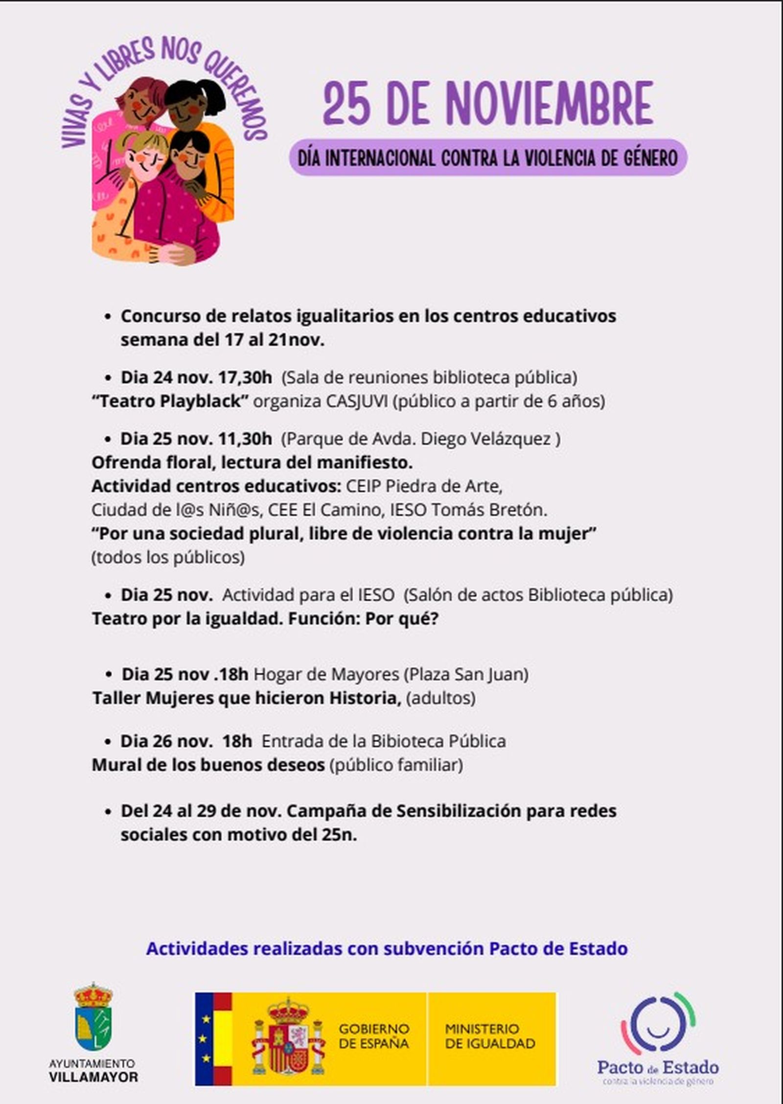 Cartel villamayor 25N