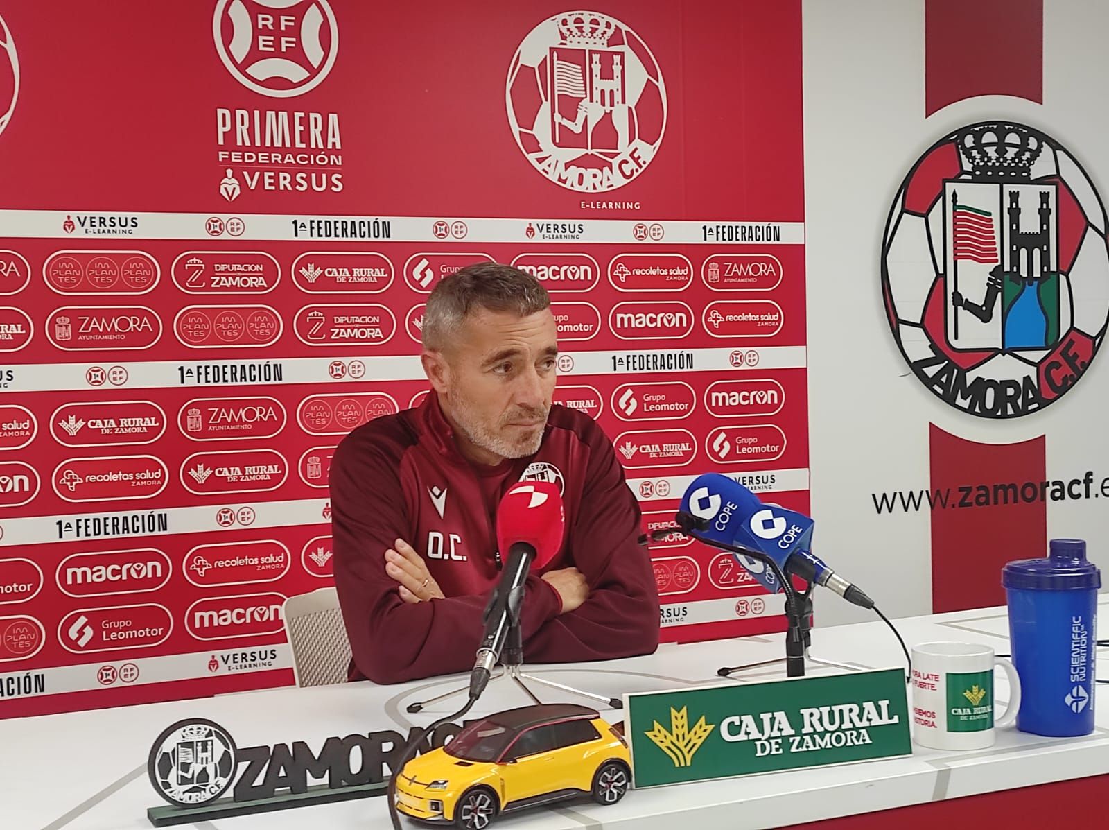 Óscar Cano rueda de prensa previa al Racing de Ferrol