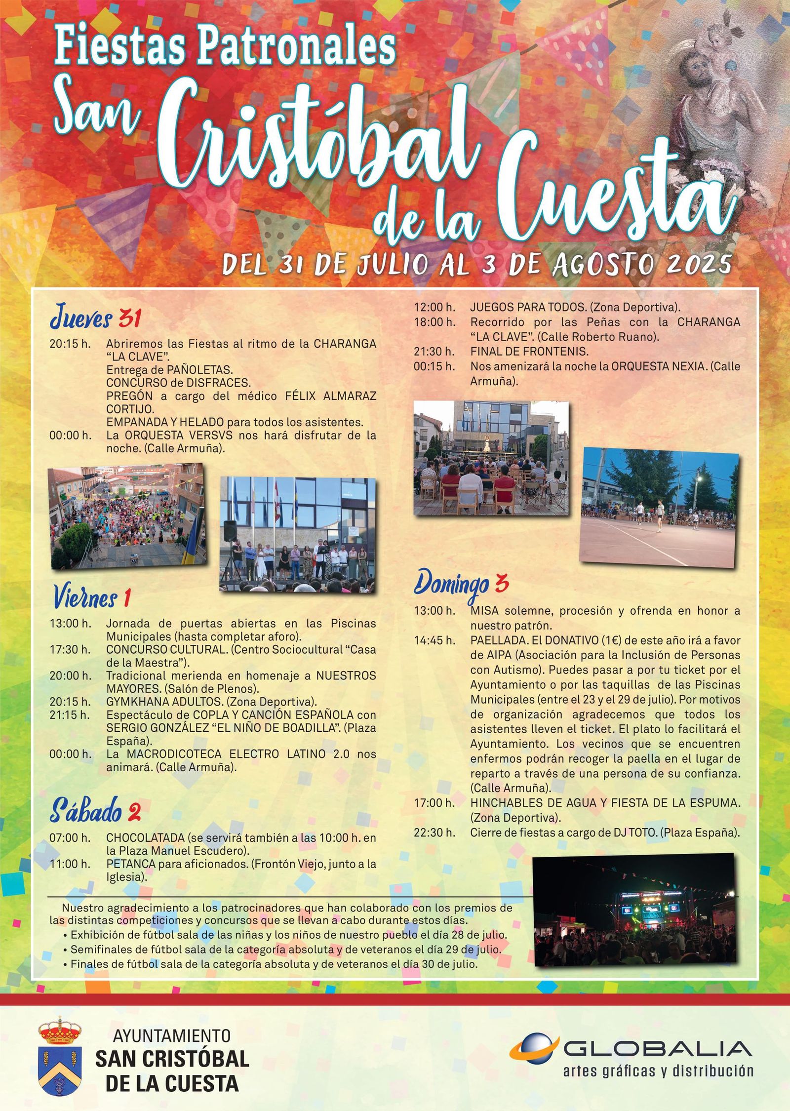 Cartel de Fiestas de San Cristobal de la Cuesta 2025 Cartel de Fiestas de San Cristobal de la Cuesta 2025