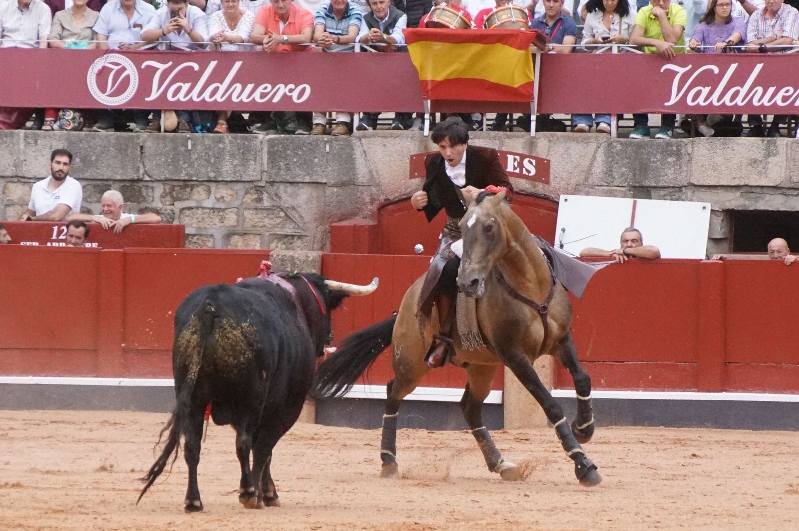 Exhibición de rejoneo en La Glorieta a cargo de Diego Ventura, Rui Fernandes y Sergio Galán