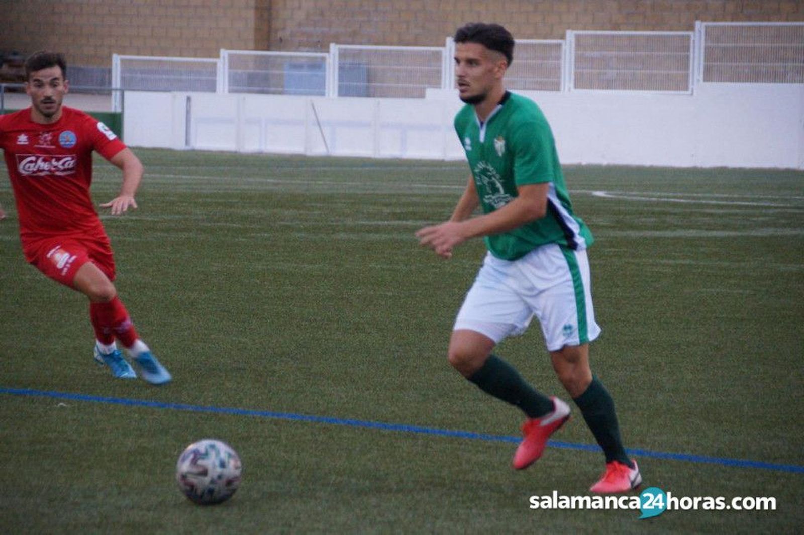 Dan Ojog, en un encuentro con el Guijuelo / FOTO SALAMANCA24HORAS.COM