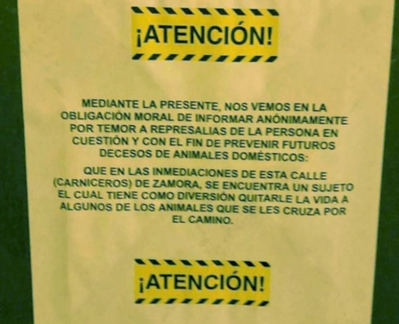 Imagen de uno de los carteles