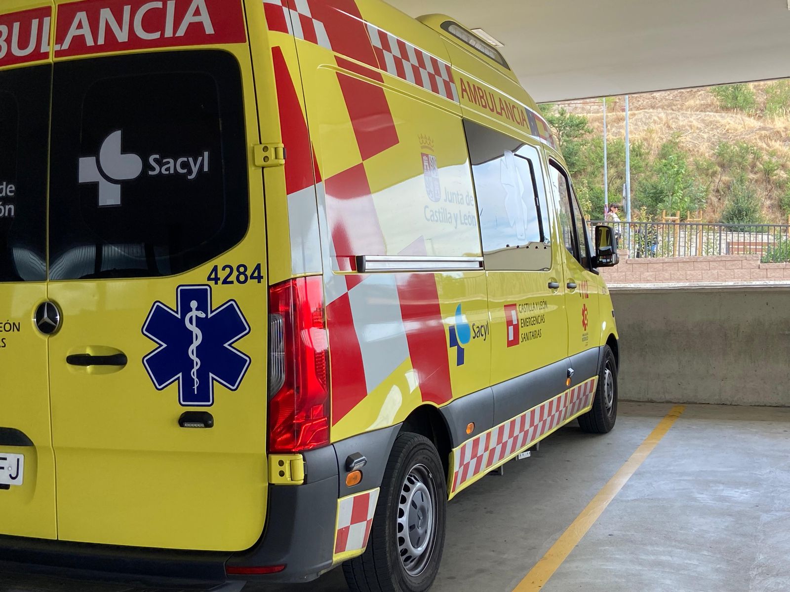 Ambulancia Sacyl. Foto de archivo Ambulancia Sacyl. Foto de archivo