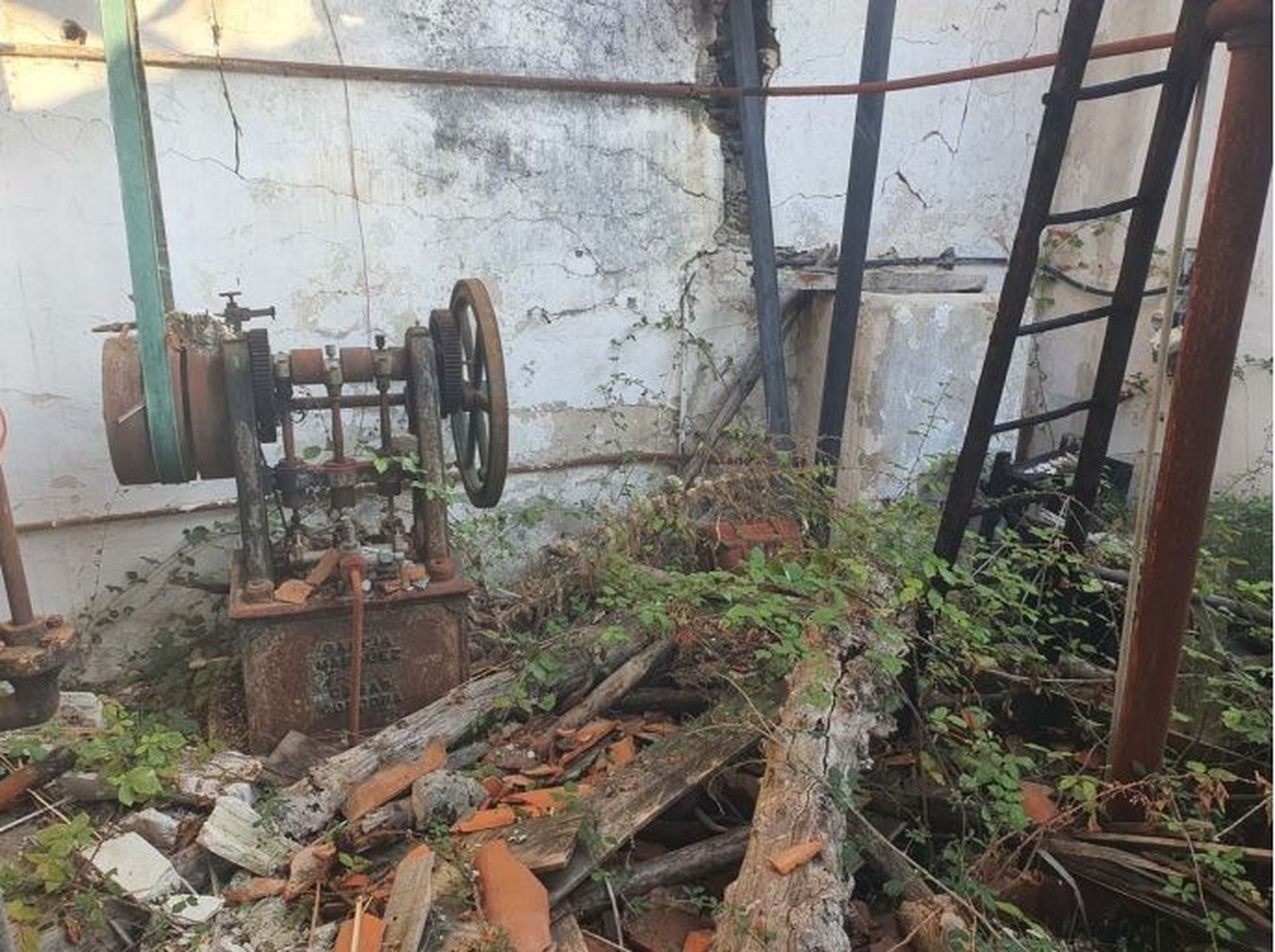 Museo de la Almazara, maquinaria antigua. Foto proyecto Ayuntamiento de Vilvestre