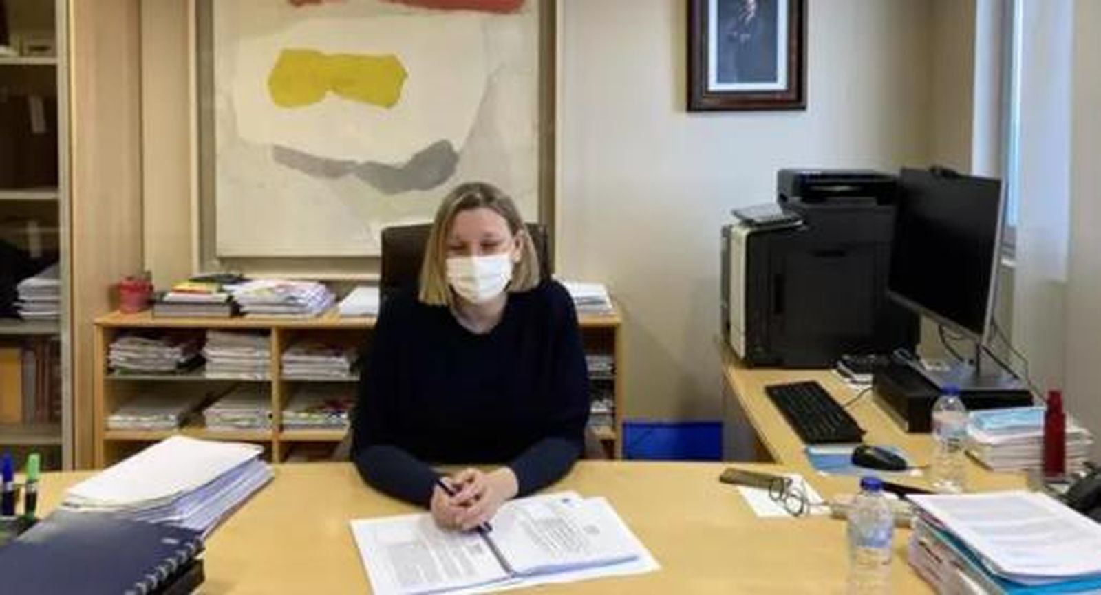 La consejera Isabel Blanco